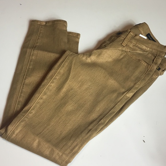 Lucky Brand | Gold Bronze Metallic Jeans - Picture 7 of 8